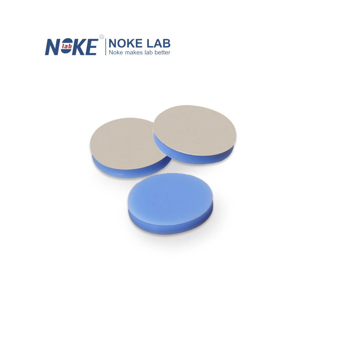NKSS-20-N, 20mm Septa, Nature PTFE/Blue Silicone Septa NKSS-20-N, 20mm Septa, Nature PTFE/Blue Silicone Septa