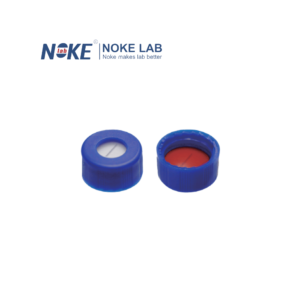9mm blue bonded screw cap with pre-slit PTFE/silicone septa for chromatography vials
