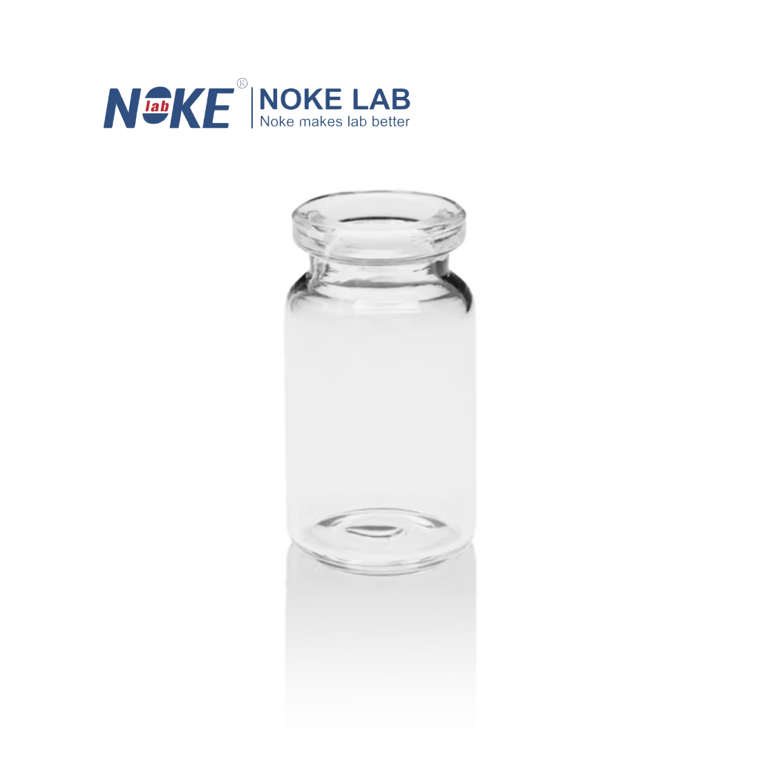 NKCV-6F 6mL Clear Crimp-top Headspace Vial, Flat Bottom, 22*38mm