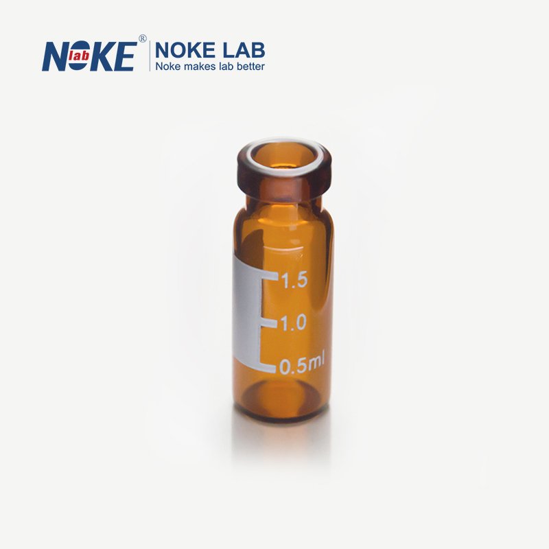 NKCV-2-11-A-W, 2ML ND11 Amber Glass Crimp Neck Vial